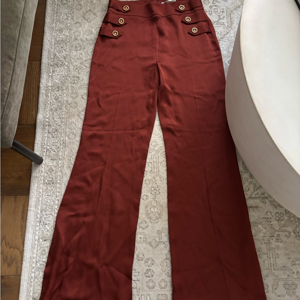 NWT: Veronica Beard Clay Women's Silk Pants